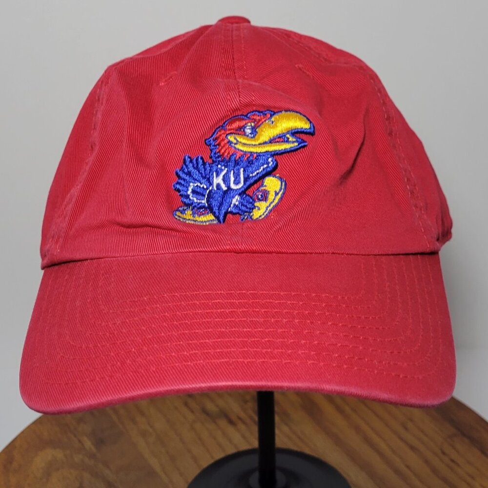 Top Of The World Kansas Jayhawks Red Easy Fit Adult Baseball Hat Size XL